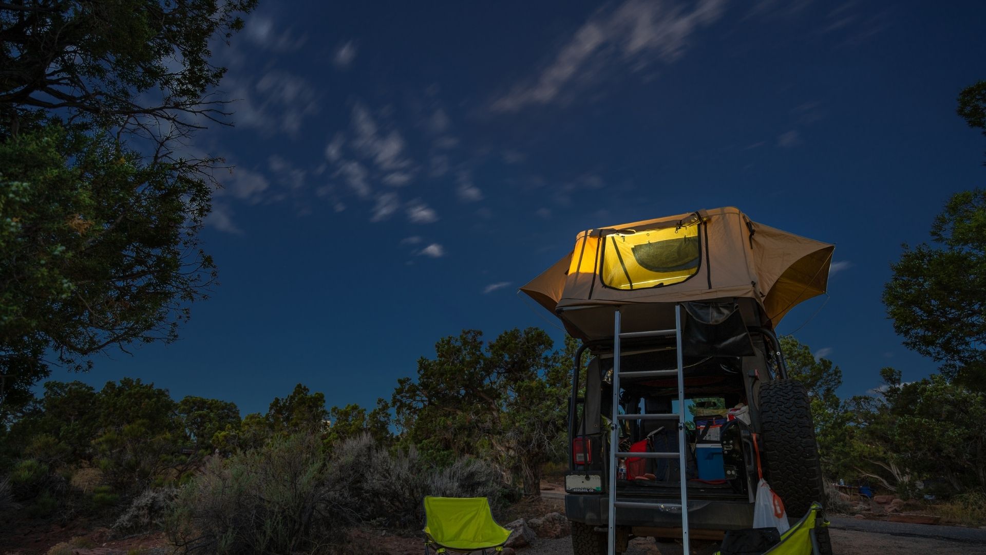 Tent and campsite lifestyle near Canyonlands Basecamp